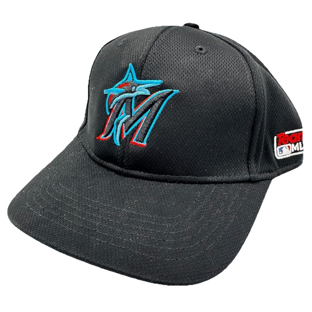 NEW Florida Marlins MLB Hat, One Size Fits Most, Black Major League Baseball Cap